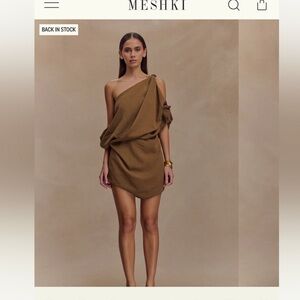 Meshki Gabriella dress in brown XS